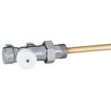 Кран нижнего подключения радиатора горизонтальный Ø3/4" x 23 p. x 1,5 Caleffi (348500)