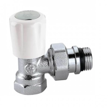 Кран-термостат радіаторний універсальний Ø1/2" кутовий 10 bar Caleffi (401402)