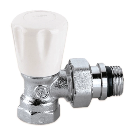 Кран радиаторный Ø1/2" угловой 10 bar Caleffi (411402)