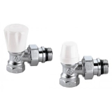Комплект кутових  радіаторних кранів  Ø1/2"  10 bar  Caleffi (411431)