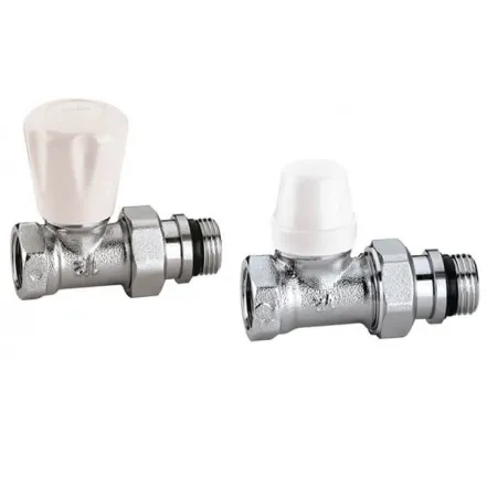 Комплект прямих радіаторних кранів  Ø1/2"  10 bar  Caleffi (412431)