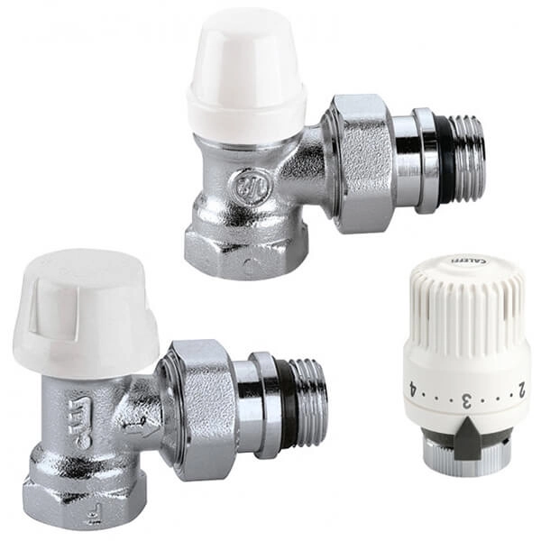 Комплект термостатических угловых кранов Ø1/2"  Caleffi (4220402)