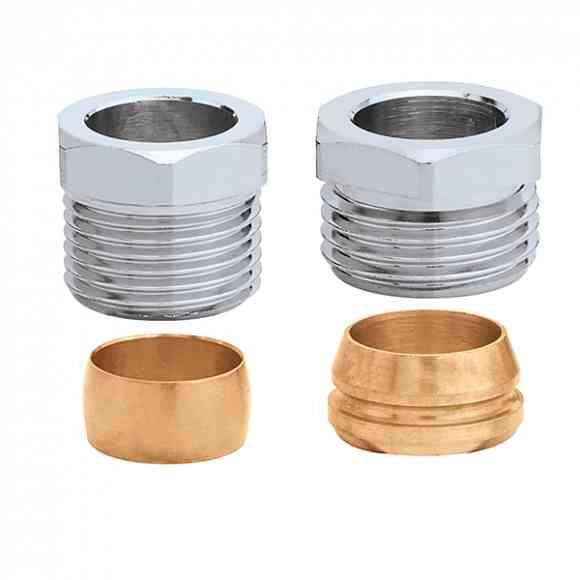 Компрессионный фитинг двухконусный Ø1/2" x Ø15 Caleffi (441415)