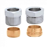 Компрессионный фитинг двухконусный Ø1/2" x Ø15 Caleffi (441415)