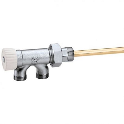 Кран нижнього підключення радіатора Ø1/2" x 23 p. x 1,5 Caleffi (450140)