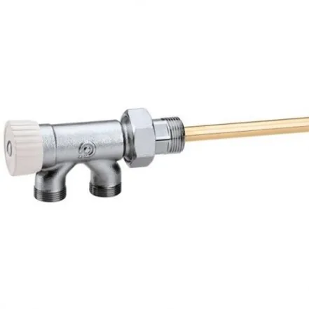 Кран нижнего подключения радиатора Ø3/4" x 23 p. x 1,5 Caleffi (450150)
