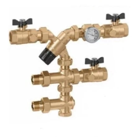 Группа регуляции температуры сантехнической воды Caleffi 3/4" с настройкой 35÷65 °C (520155)