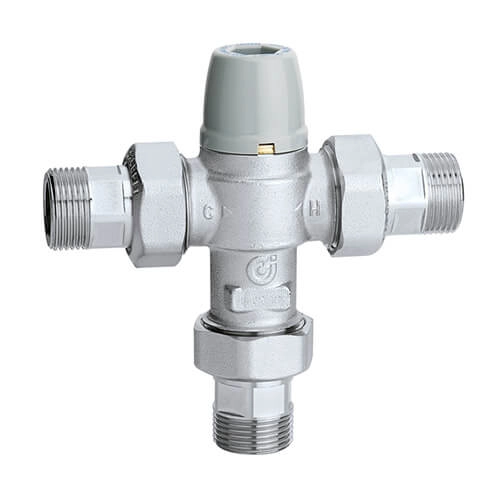Термозмішувач антивандальний Caleffi (звор. кл./фільтр/протиопік)  1/2" 30÷50°C (521304)