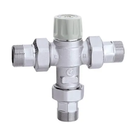 Змішувач-термостат (захист від опіку) Caleffi Ø3/4"з налаштуванням 30÷50 °C  Kv=1,85 (m³/h) (521713)