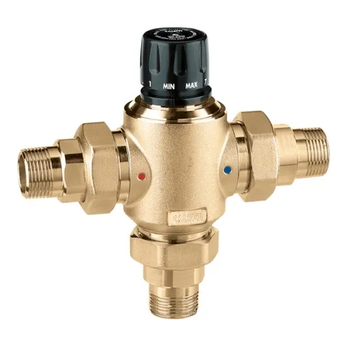 Змішувач-термостат для централізованих систем Caleffi Ø1"  30÷65 °C  Kv=6,9 m³/h (523060)