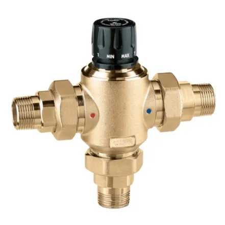 Змішувач-термостат для централізованих систем Caleffi Ø1 1/4"  30÷65 °C  Kv=9,1 m³/h (523070)