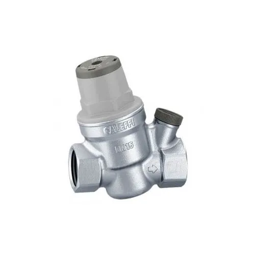 Редуктор зниження тиску з отвором для манометру Caleffi Ø1/2" (хром) Max. 16 bar, 1-5,5 bar  80°С