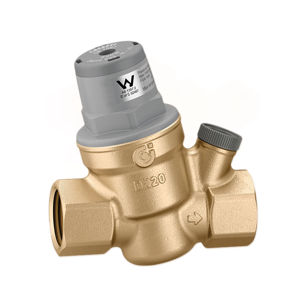 Редуктор понижения давления с отв. Caleffi Ø1/2"(латунь децинк.), Max. 16 bar 1÷6 bar 80°C