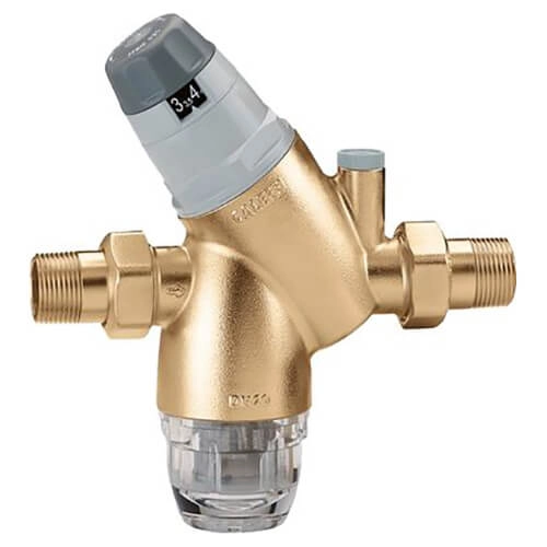 Редуктор зниження тиску зі шкалою та фільтром Caleffi Ø1"  Max. 25 bar  1÷6 bar  40°C