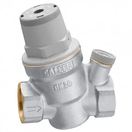 Редуктор зниження тиску з отвором для  манометру Caleffi Ø1/2", Мax. 25 bar  0,5÷6 bar  80°С