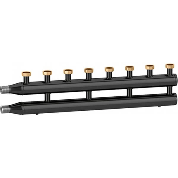 Стальной коллектор Caleffi Ø1 1/2" Н x 1 1/2" В