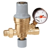 Антивапняна установка підживлення з отвором під манометр Caleffi Ø1/2"