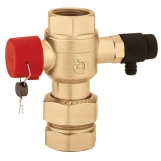 Кульовий запірний + зливний кран для розширювального баку Caleffi Ø3/4"  85° C  6 bar