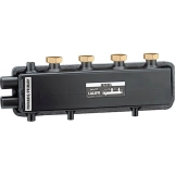 Гідравлічний сепаратор-колектор Caleffi SEPCOLL®  Ø1" В x 1 1/2" В (НГ)  2 пари  125 мм