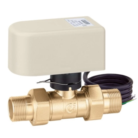 Кран зоновий кульовий  двоходовий з приводом Caleffi Ø1/2" 230 V -5÷110°C (40 c, 90°поворот)