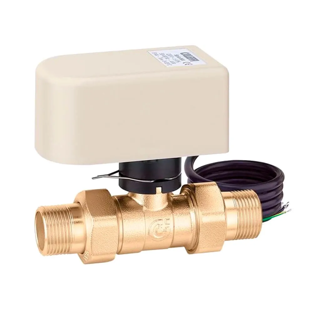 Кран зоновий кульовий  двоходовий з приводом Caleffi Ø3/4" 230 V -5÷110°C  (10 c, 90°поворот)