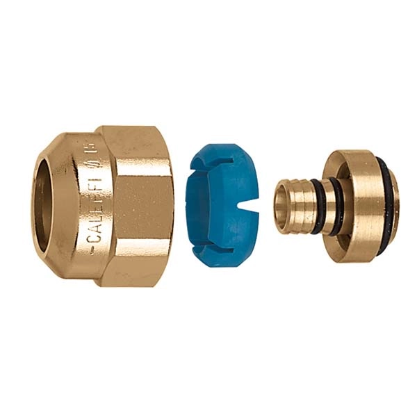 Гайка латунная с ниппелем для пластиковых и МП труб Caleffi Ø3/4" x 11,5÷12/14-16 мм