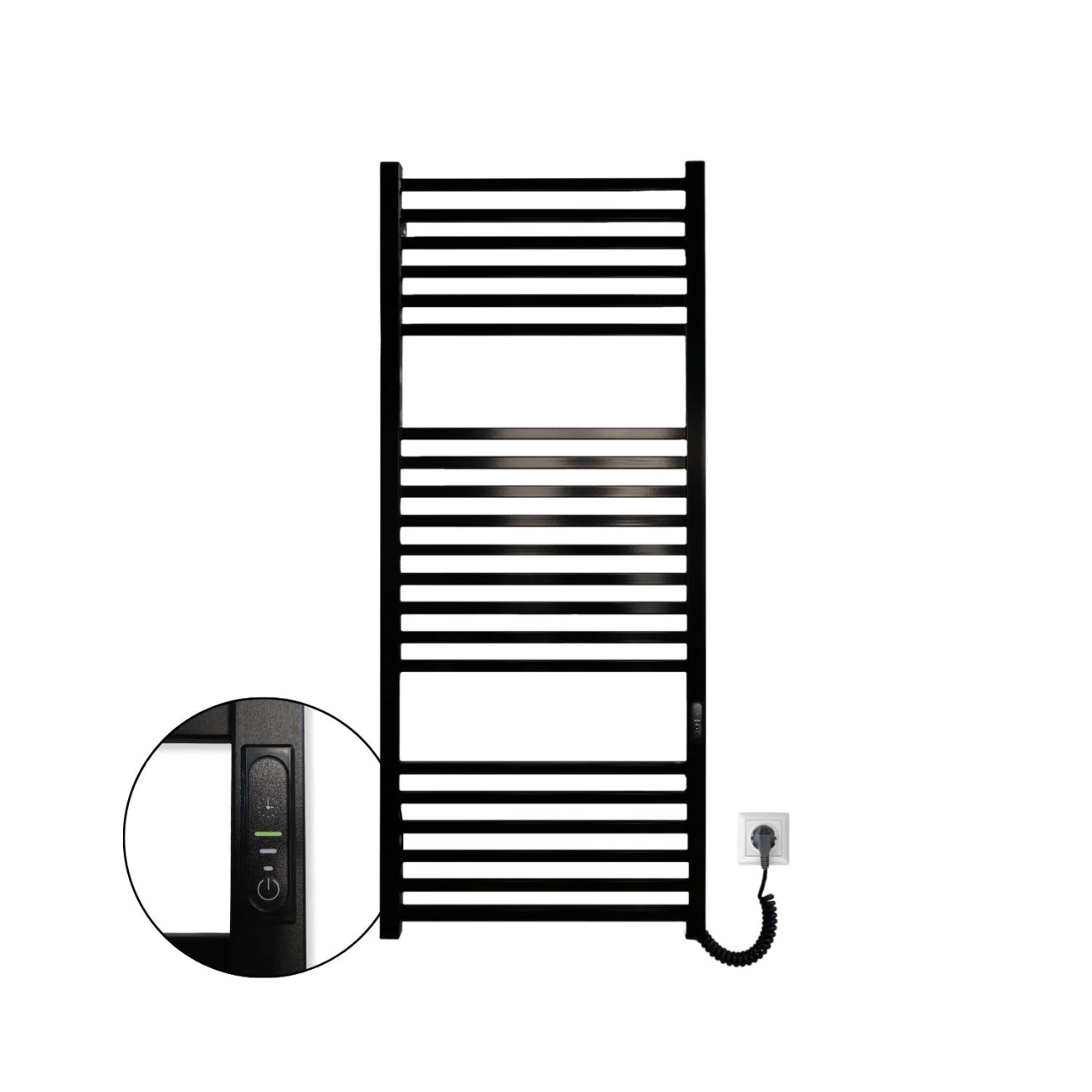 Полотенцесушитель Carino Lorenzo 1190x490 Black (L1949FBG) Фото - 4