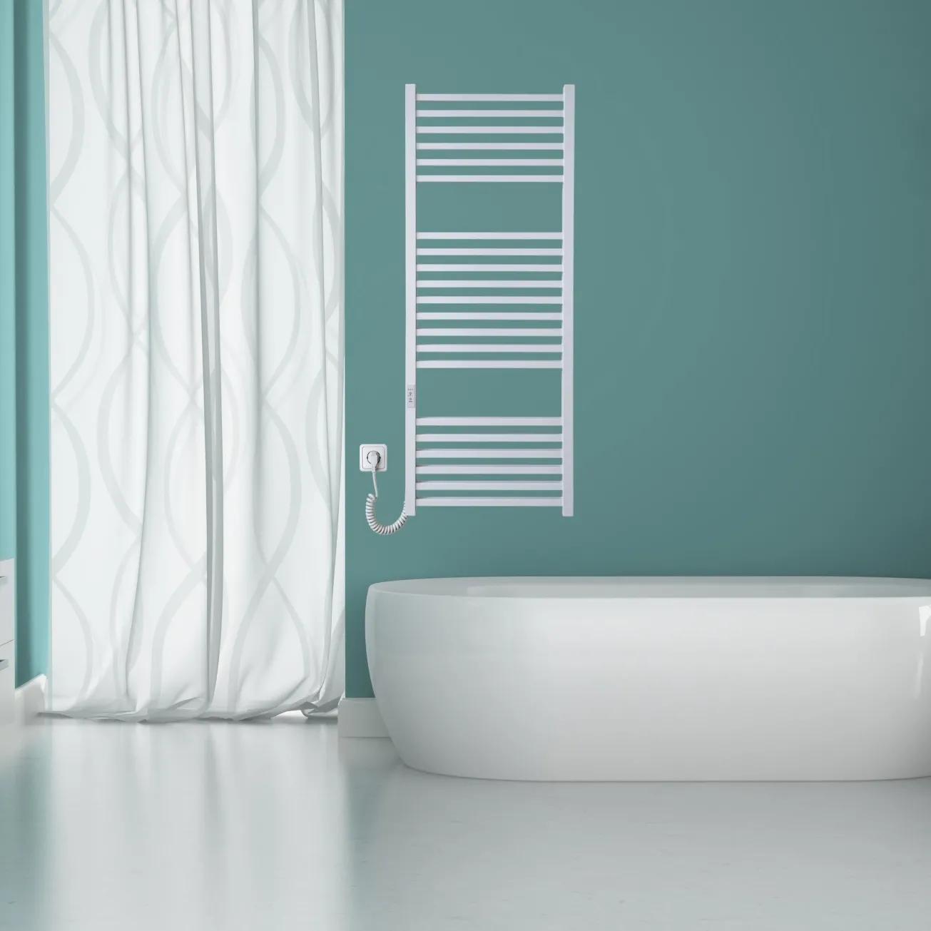 Полотенцесушитель Carino Lorenzo 1190x490 White Matte (L1949FWM) Фото - 2