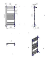 Полотенцесушитель Carino Lorenzo 1190x490 White Matte (L1949LWM) Фото - 2