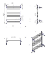 Рушникосушка Carino Lorenzo 590x490 White (L5949FWG) Фото - 6