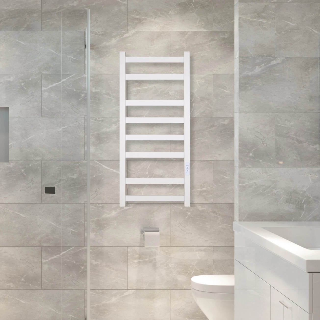 Рушникосушка Carino Luca 790x370 White Matte (LU7937FWM) Фото - 3
