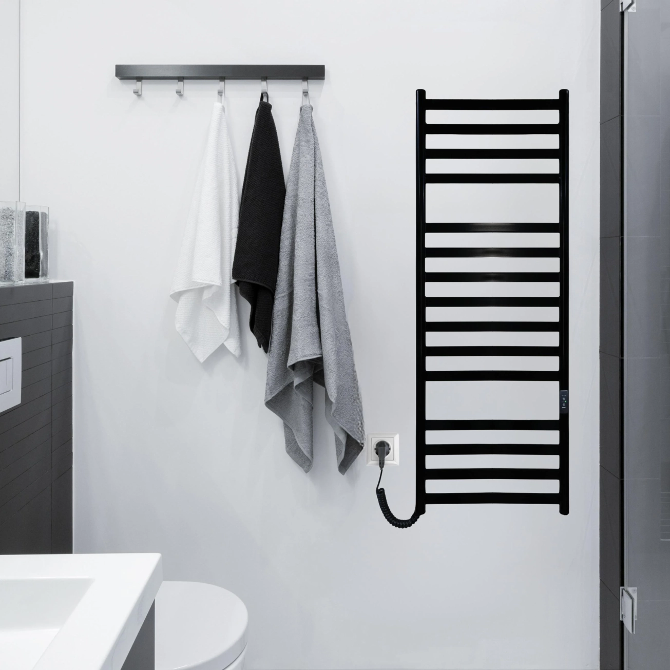 Рушникосушка Carino Mia 1190x490 Black Matte (M1949FBM) Фото - 1