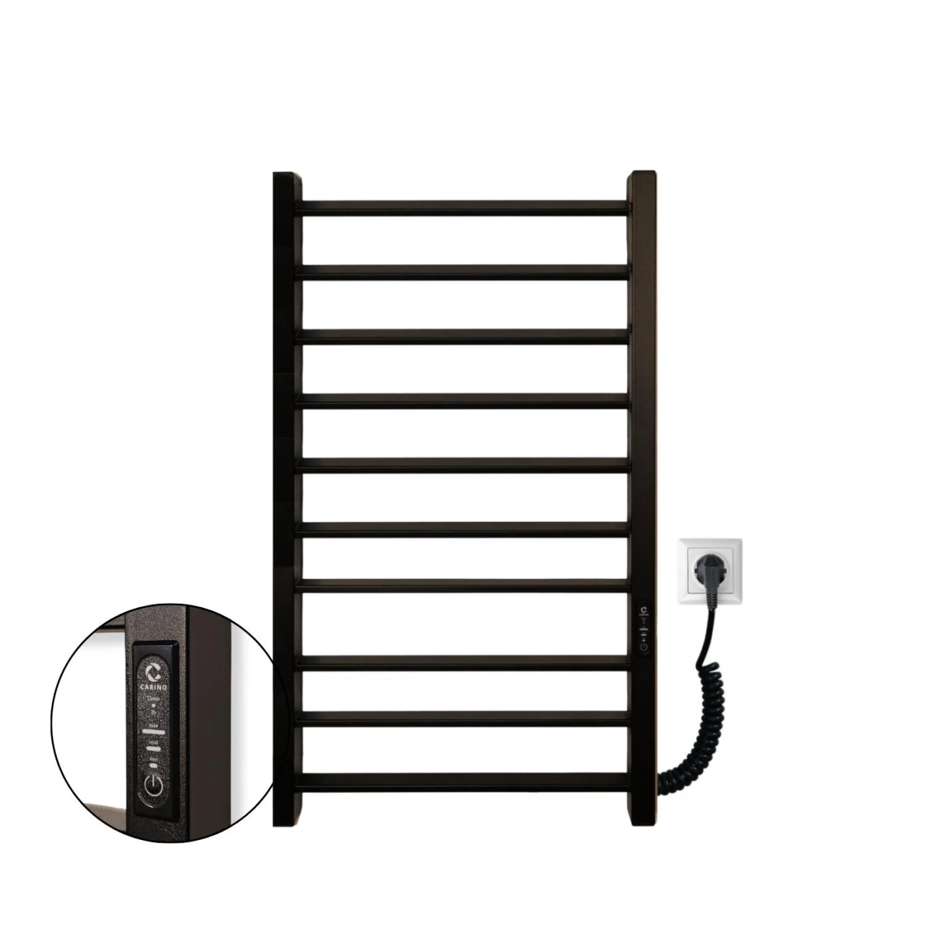 Рушникосушка Carino Magro 790x490 Black Matte (MG7949FBM) Фото - 2
