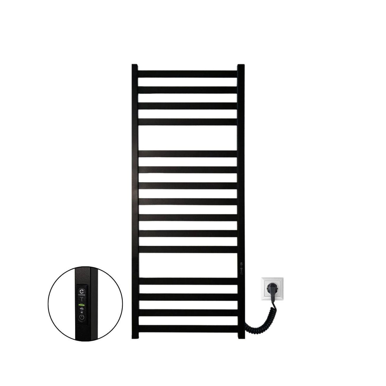 Рушникосушка Carino Ricardo 1190x490 Black Matte (R1949FBM) Фото - 5