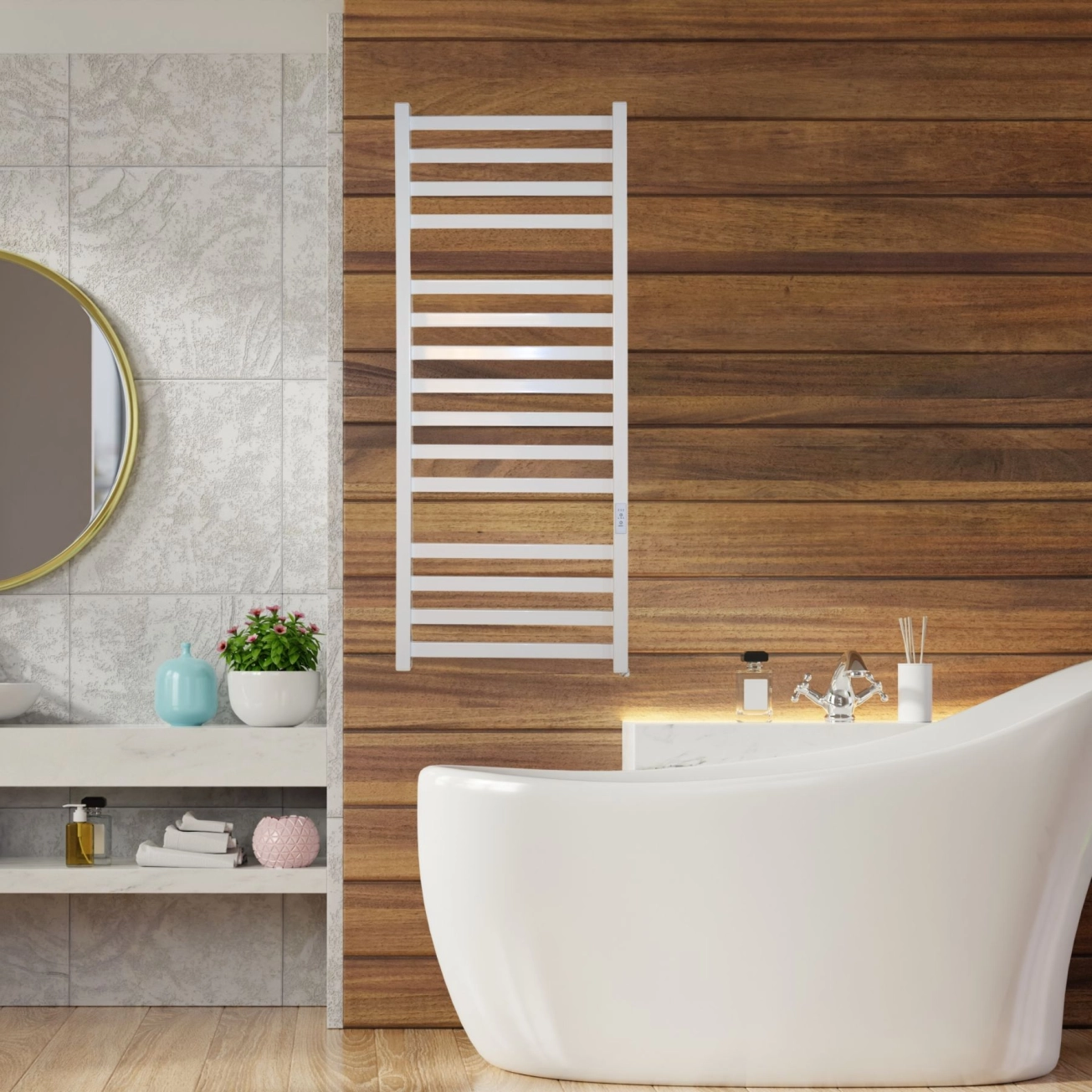 Рушникосушка Carino Ricardo 1190x490 White (R1949FWG) Фото - 4