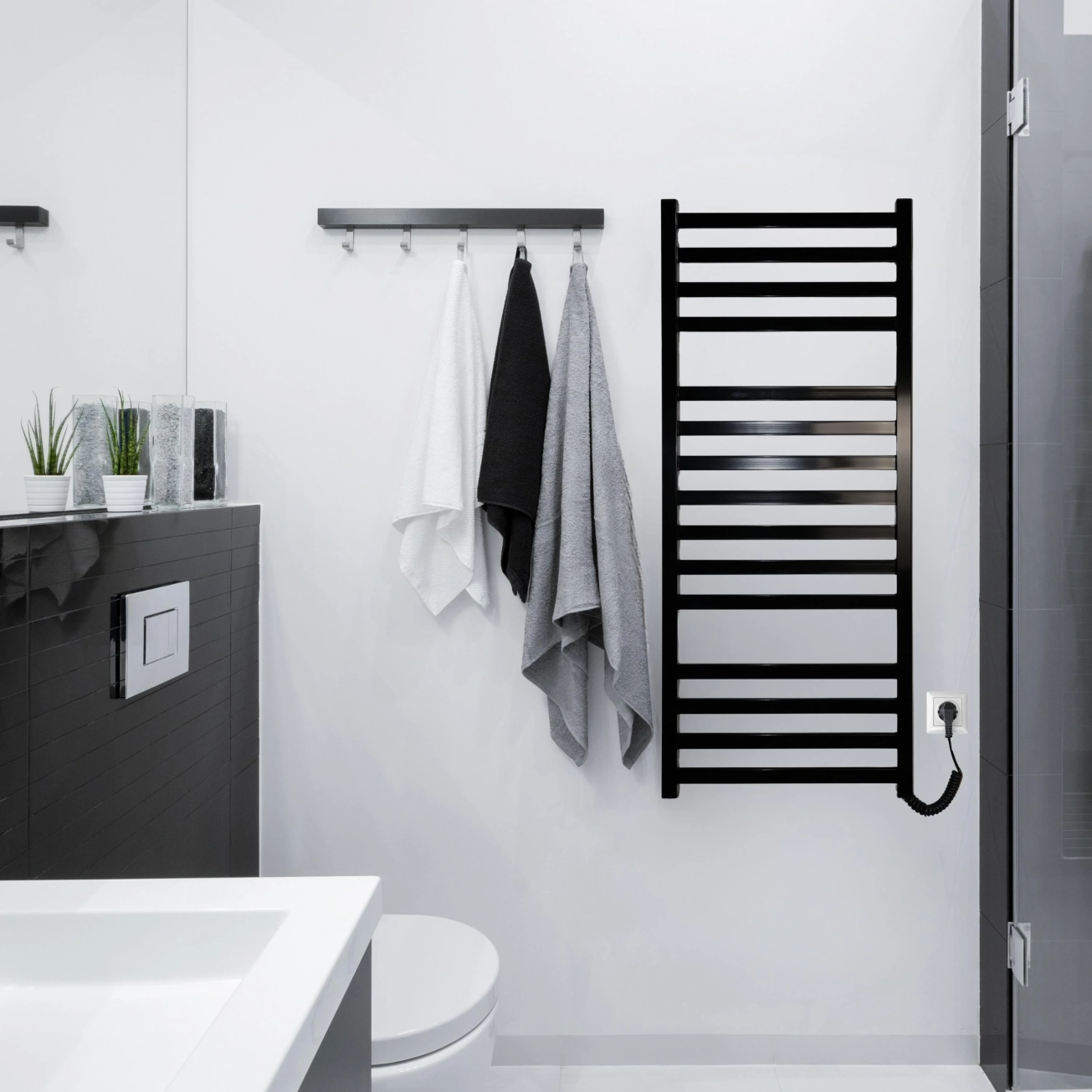 Рушникосушка Carino Ricardo 1190x490 Black (R1949LBG) Фото - 1