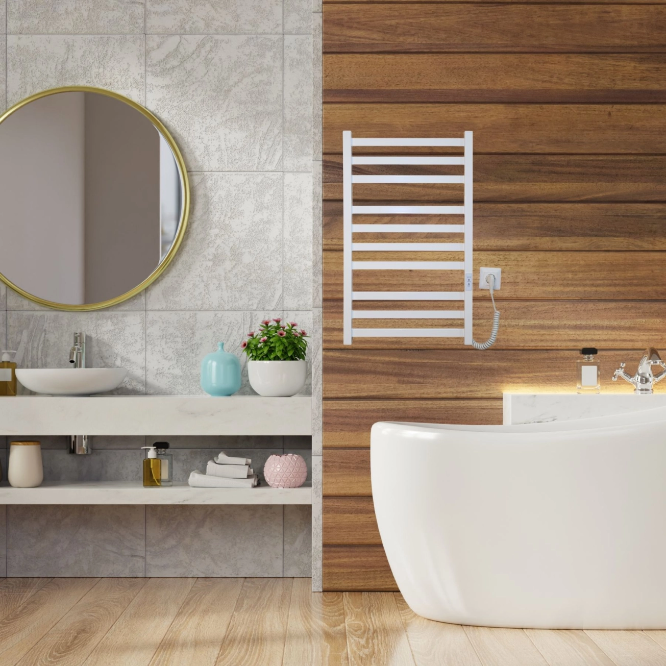 Рушникосушка Carino Ricardo 790x490 White (R7949FWG) Фото - 4