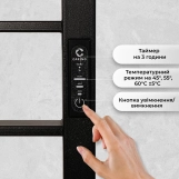 Рушникосушка Carino Rosa 790x490 Black Matte (RO7949FВM) Фото - 5