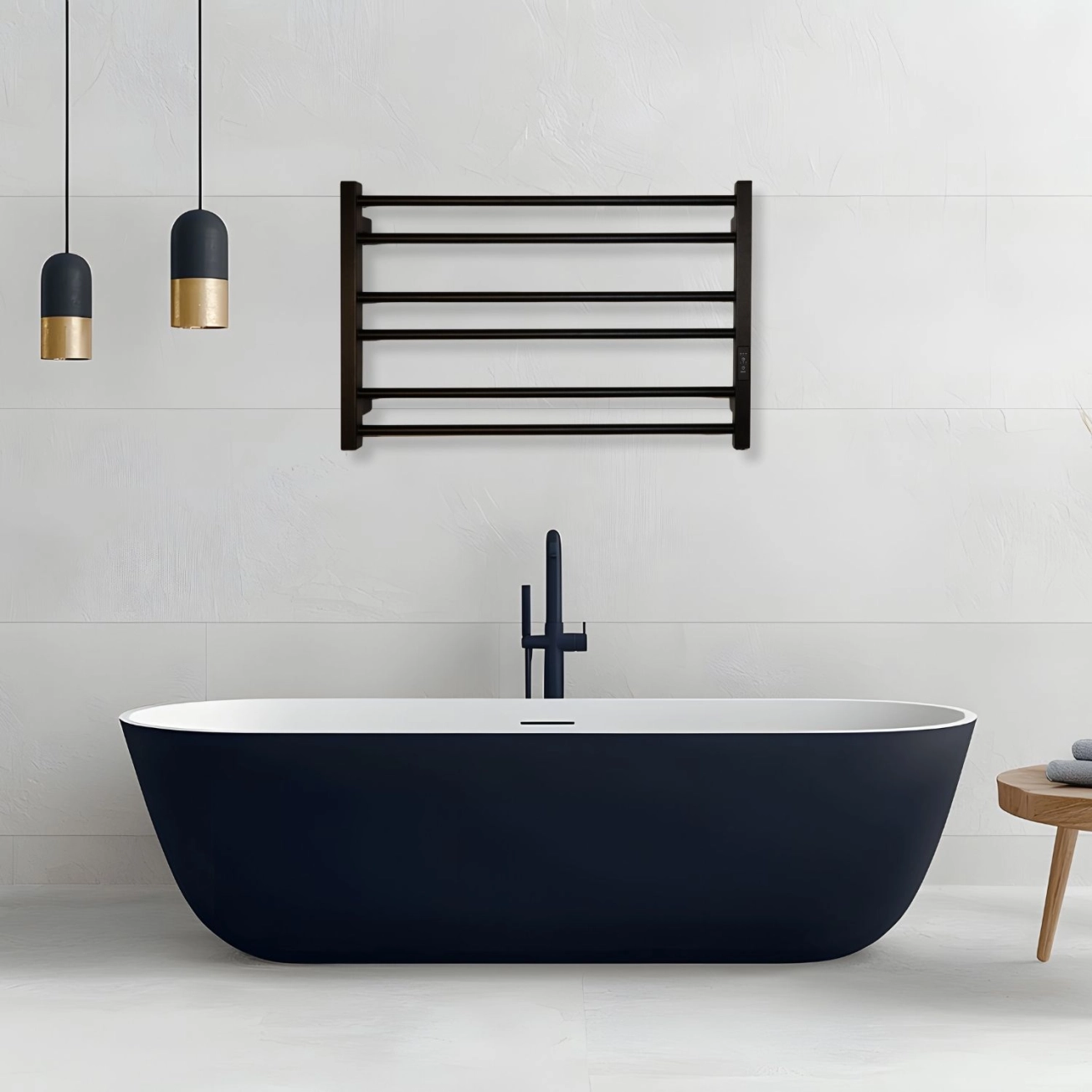 Рушникосушка Carino Sofia 490x790 Black Matte (S7937FBM) Фото - 4
