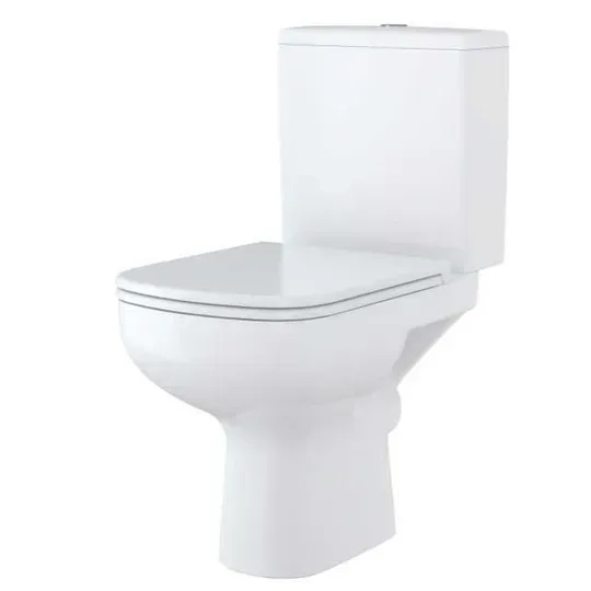 Унітаз-компакт Cersanit 575 COLOUR NEW CLEAN ON 011 3/5 з кришкою білою дюропл лііфт