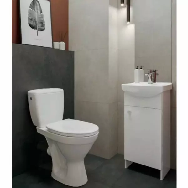 Унитаз-компакт Cersanit 704 CERSANIA SIMPLEON 011 3/6 с дюропластовой крышкой LIFT Фото - 2