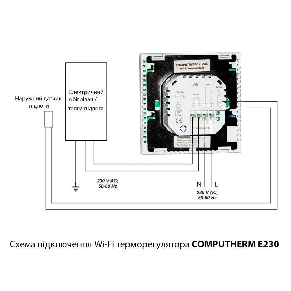 Терморегулятор комнатный COMPUTHERM E230 Фото - 4