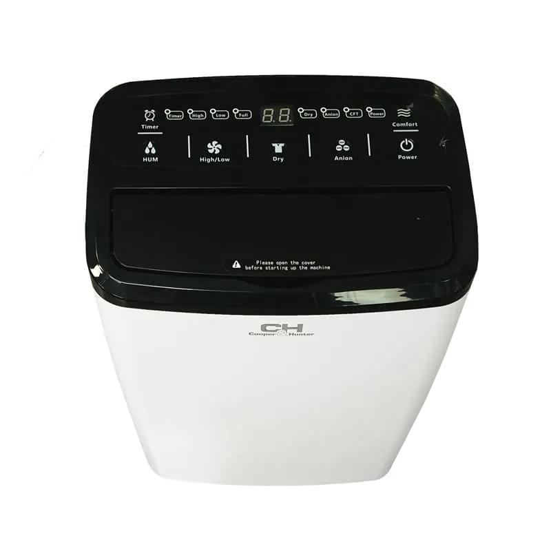 Осушувач повітря Cooper&Hunter CH-D009WD8-20LDWF, 20л.на добу, 50м.кв  , 160м3/год, 300Вт, дисплей, ел.кер-ня, WI-FI, іонізатор, таймер, авто вимк., білий Фото - 1
