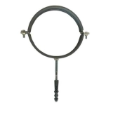 Хомут в сборе CR 6″ (158-168мм) с винтом-шурупом 8*120 и дюбелем в уп., серый
