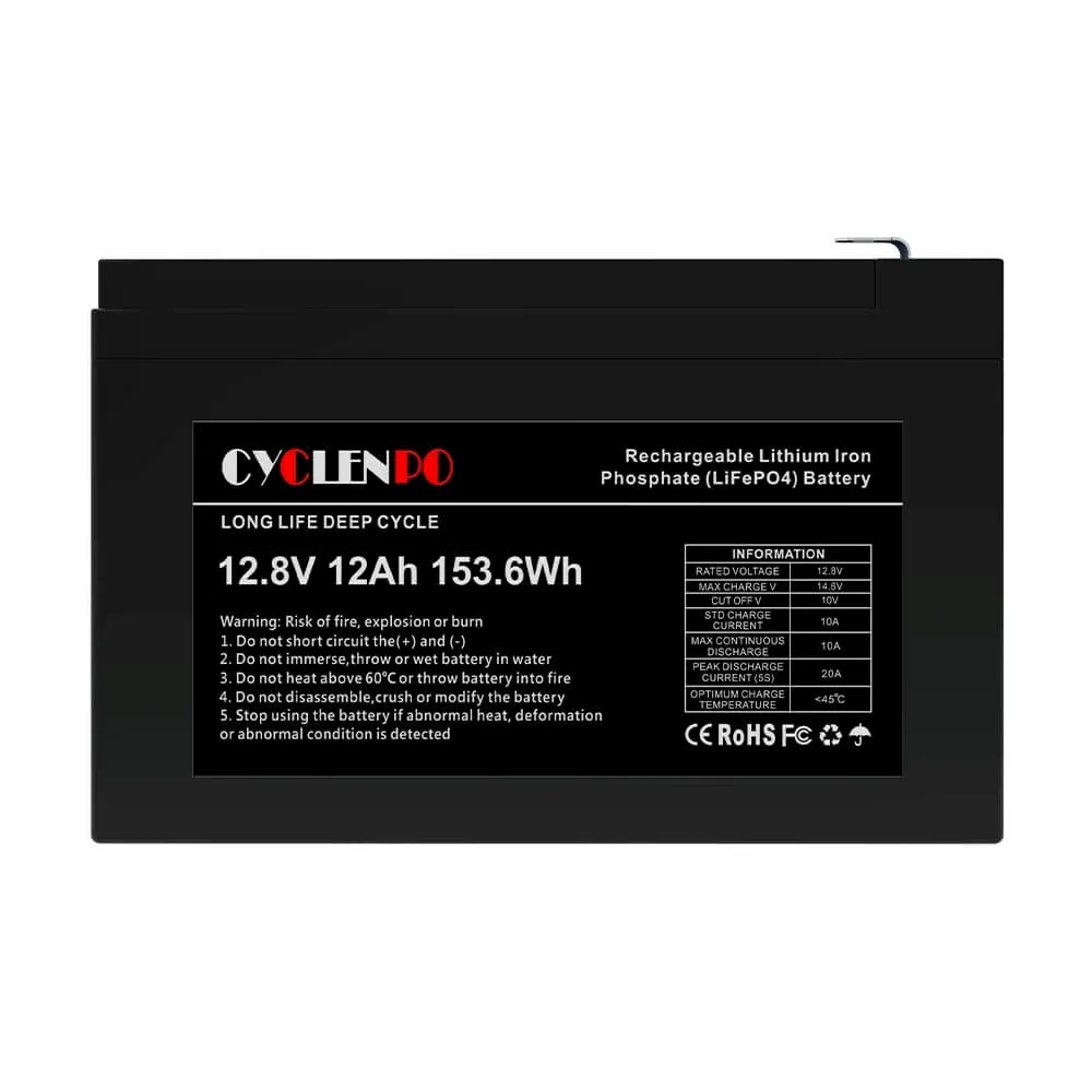 Аккумуляторная батарея литий-железо-фосфатная Cyclen 12.8В 12Ач 12.8V 12AH LiFePo4 (44-00076) Фото - 1