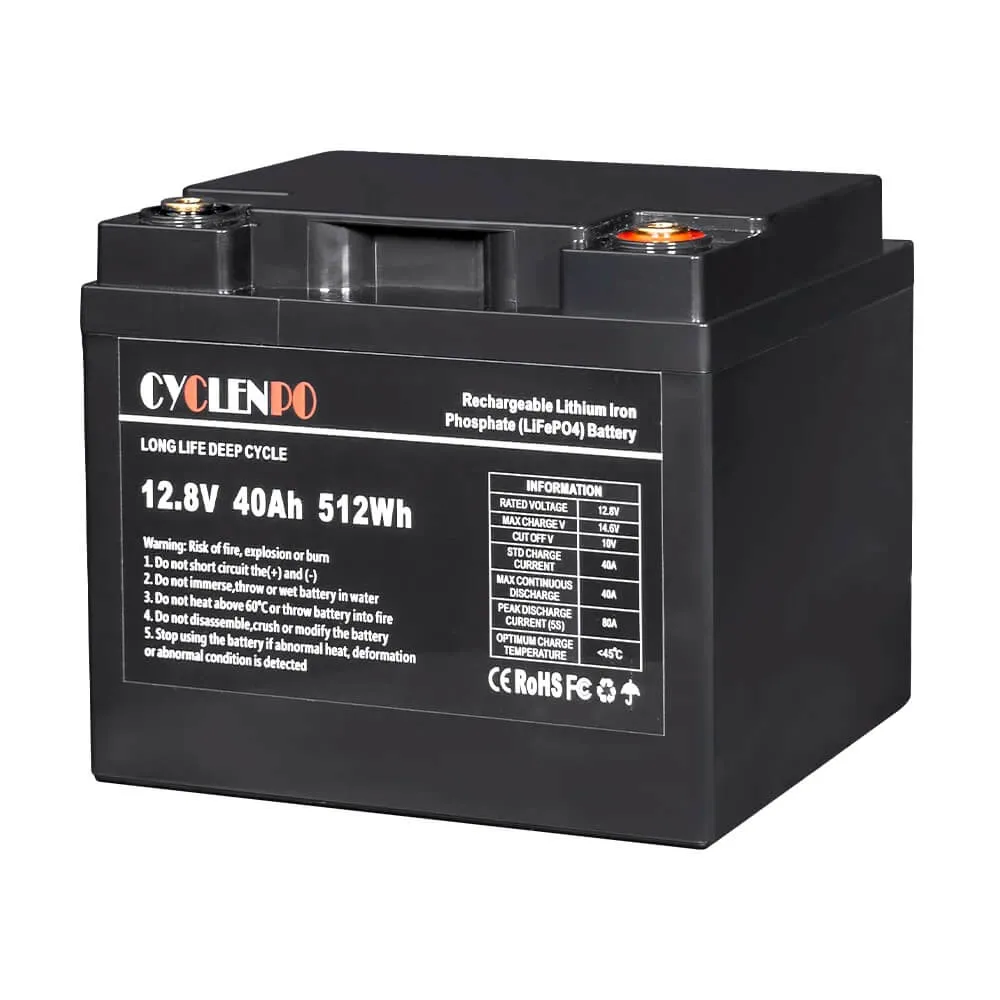 Аккумуляторная батарея литий-железо-фосфатная Cyclen 12.8В 40Ач 12.8V 40AH LiFePo4 (44-00078)