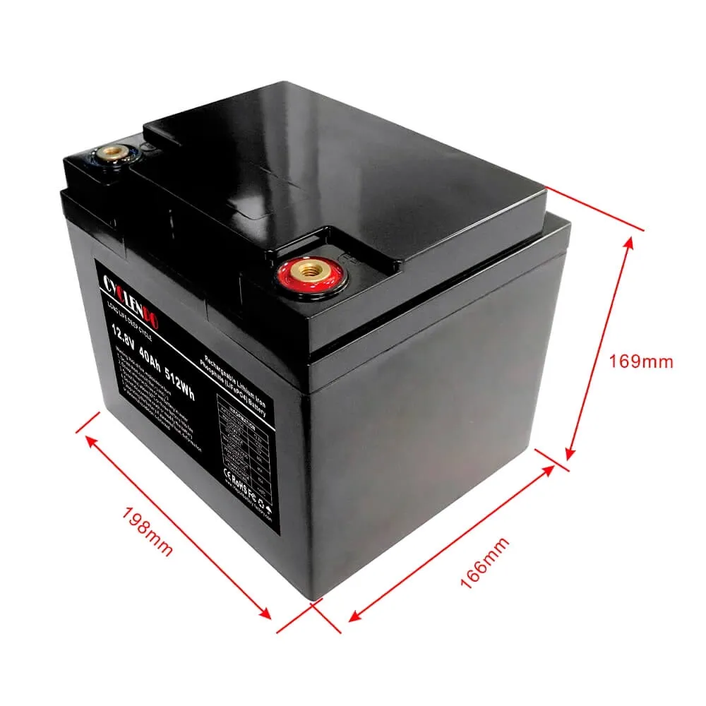 Аккумуляторная батарея литий-железо-фосфатная Cyclen 12.8В 40Ач 12.8V 40AH LiFePo4 (44-00078) Фото - 3