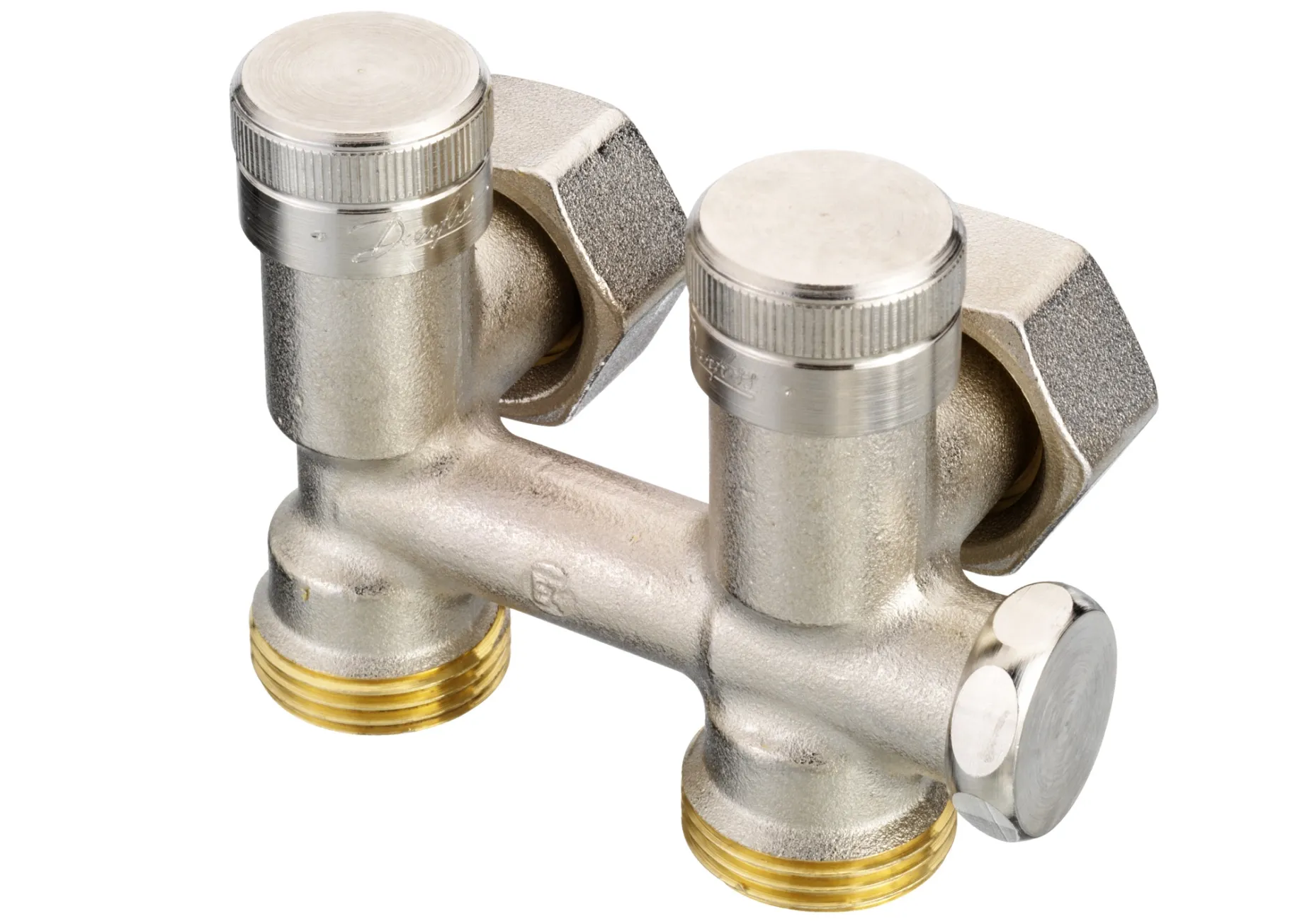 Узел нижнего подключения радиатора (угловой) 3 и 1/2-3/4 RLV-K Danfoss (003L0282) Фото - 1