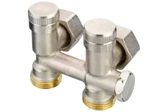 Узел нижнего подключения радиатора (угловой) 3 и 1/2-3/4 RLV-K Danfoss (003L0282) Фото - 1