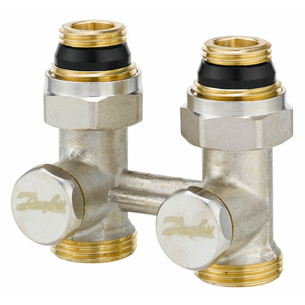 Вузол нижнього підключення радіатора (прямий) 3/4-3/4 RLV-KB 003L0391 Danfoss
